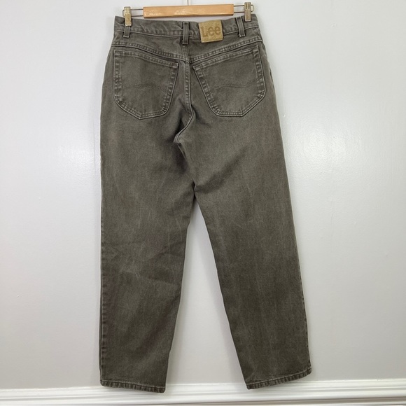 Vintage Lee Casuals Rigid Green Denim High Rise Fit Size 8 Women's - Picture 6 of 13